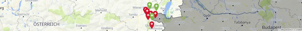 Map view for Pharmacies emergency services nearby Forchtenstein (Mattersburg, Burgenland)